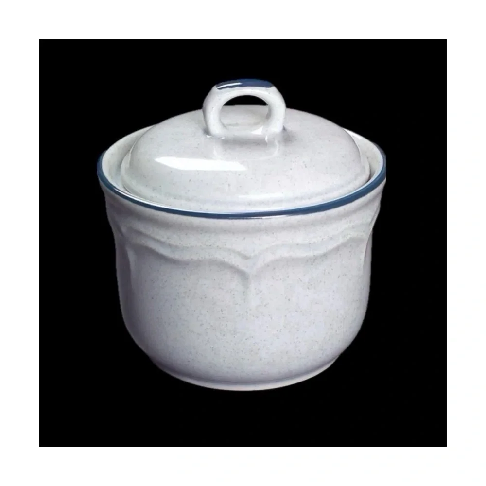 Vintage Stoneware Sugar Bowl with Lid Made in Japan for INTERNATIONAL